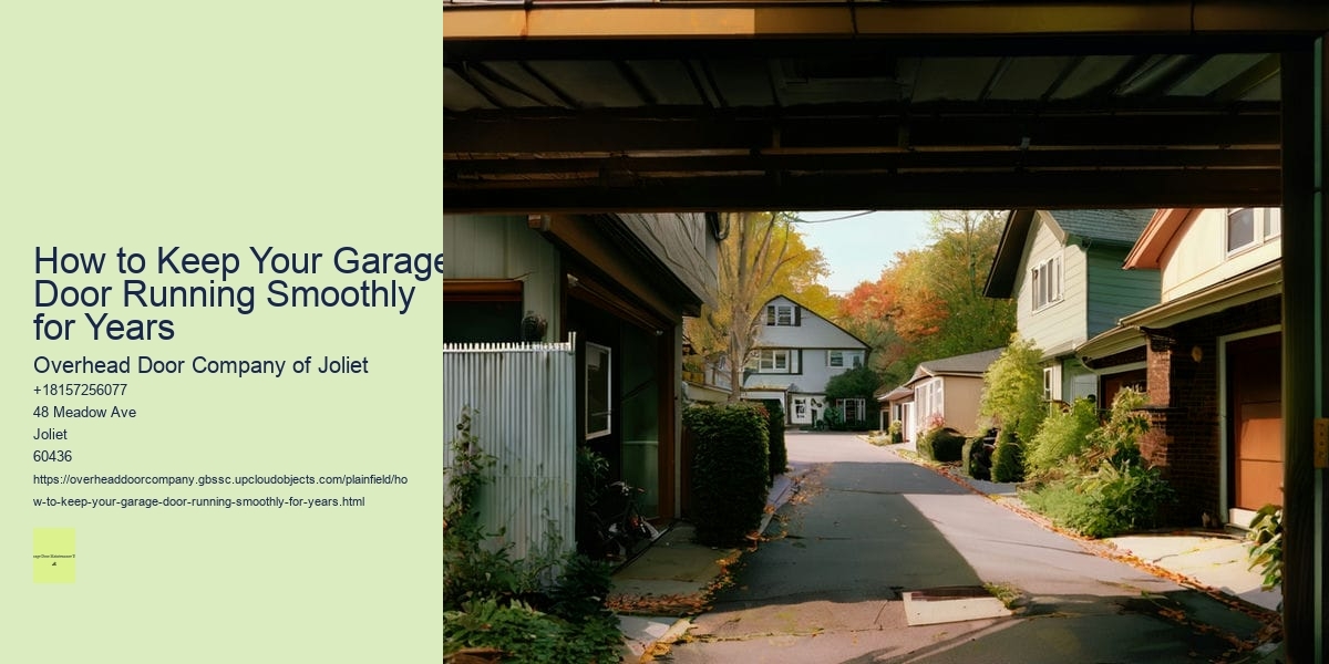 How to Keep Your Garage Door Running Smoothly for Years