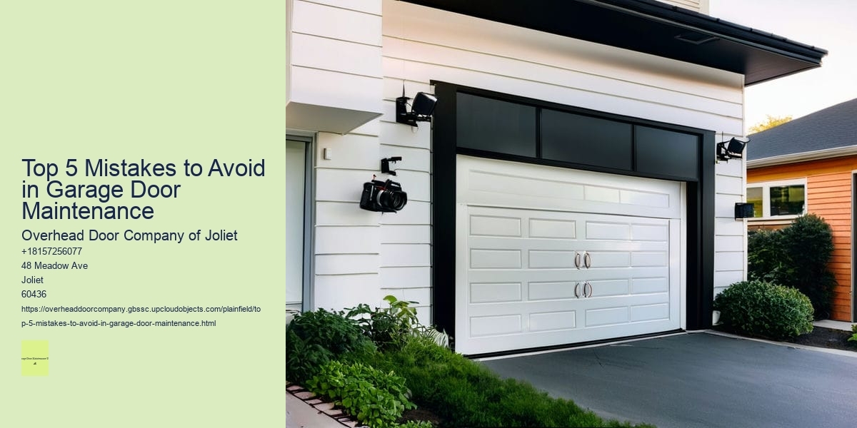 Top 5 Mistakes to Avoid in Garage Door Maintenance